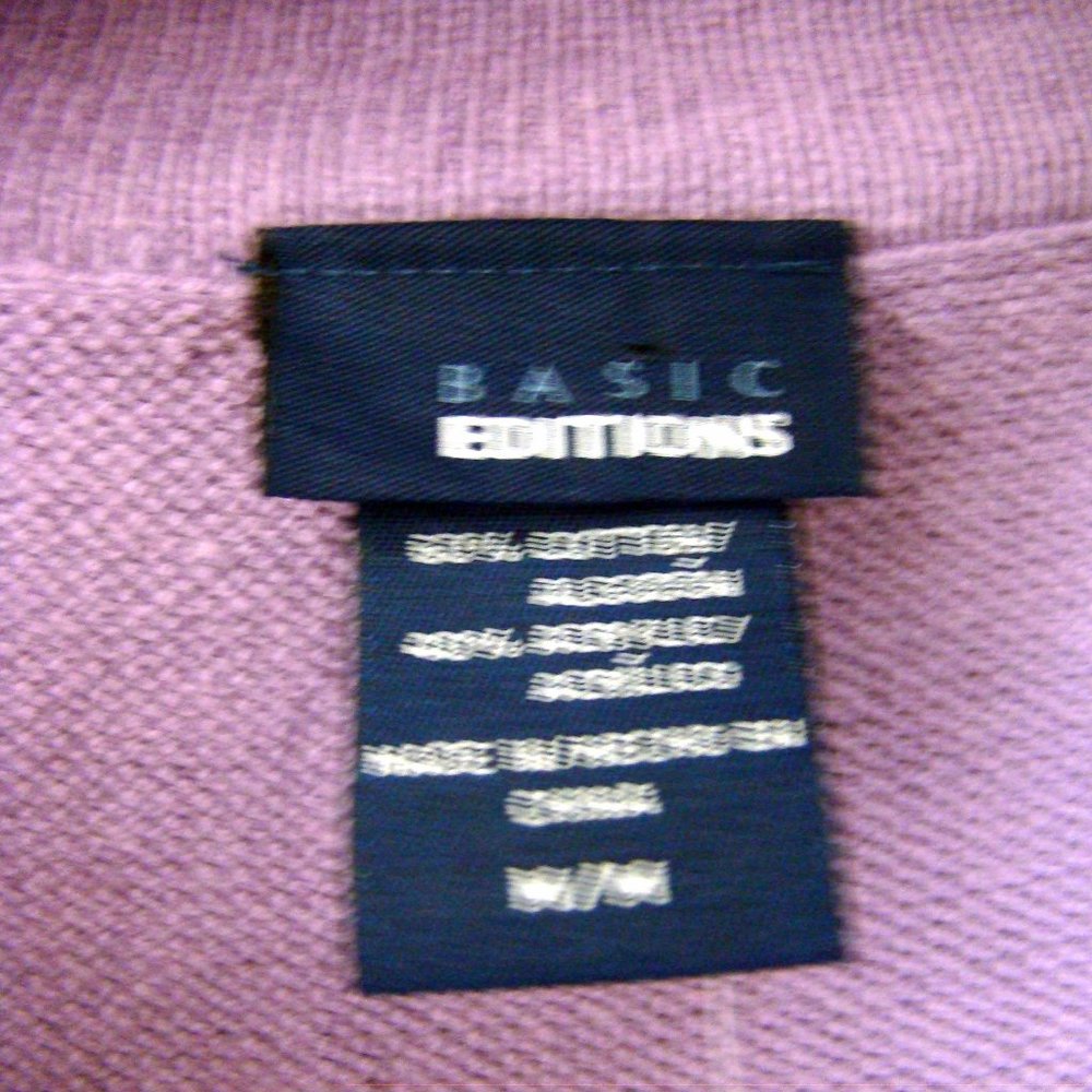 Basic Editions Single Button Textured Cardigan M - Picture 4 of 4